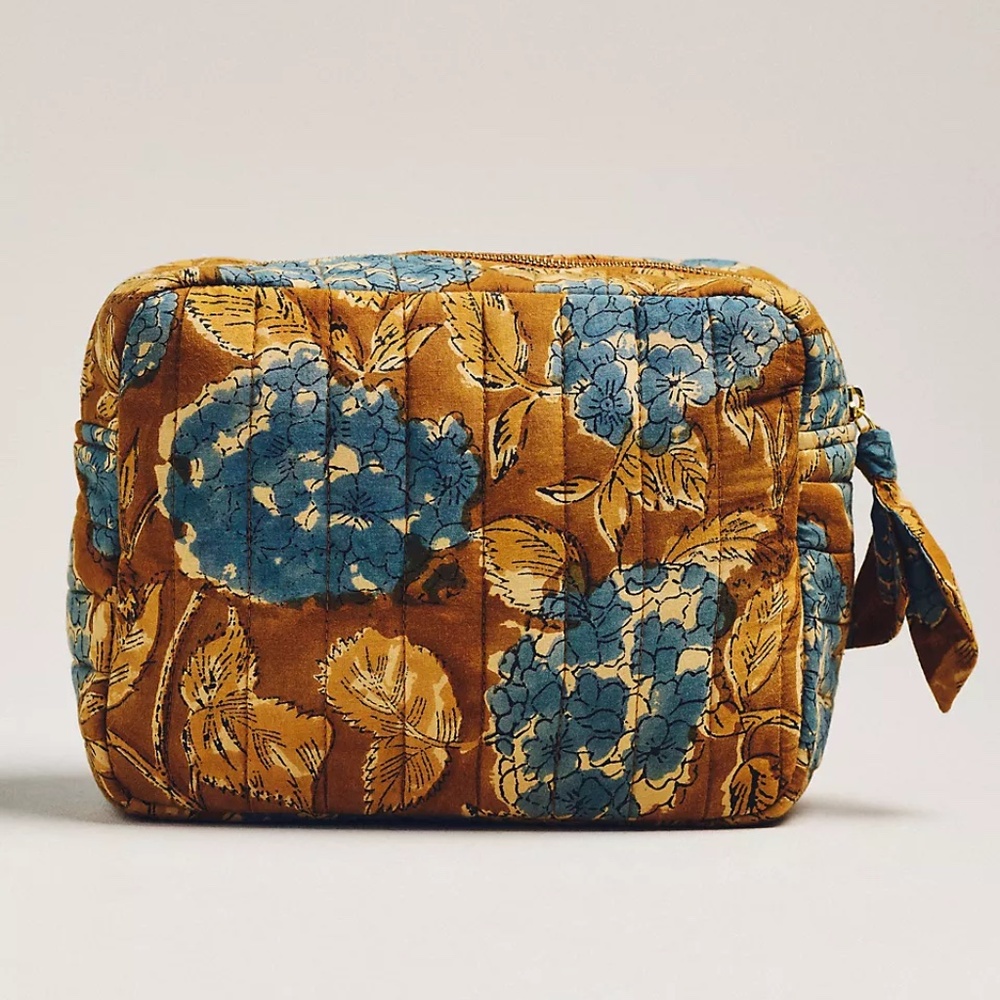 anthropologie printed Cosmetic BAG pouch